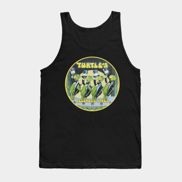 Turtle's Records and Tapes - Top Hats Tank Top by RetroZest